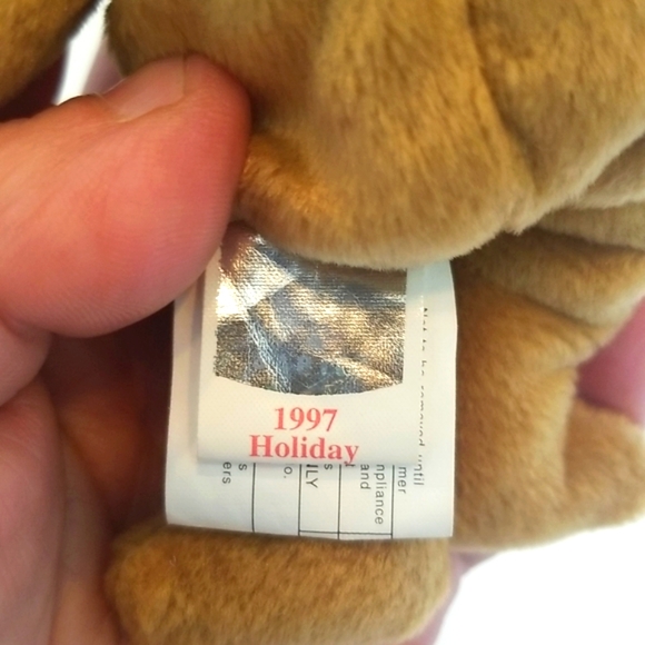 Ty Vintage Beanie Holiday Teddy Plush Hanging Ornament - Picture 5 of 7